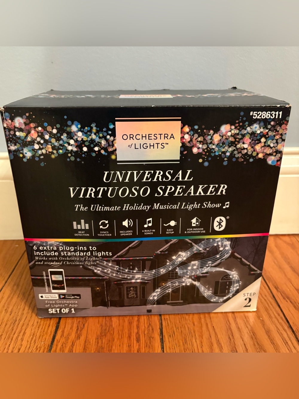Gemmy Orchestra of Lights Universal Virtuoso Bluetooth Speaker Christmas 5286311